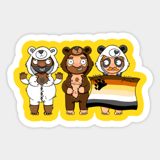 Three Bears Sticker